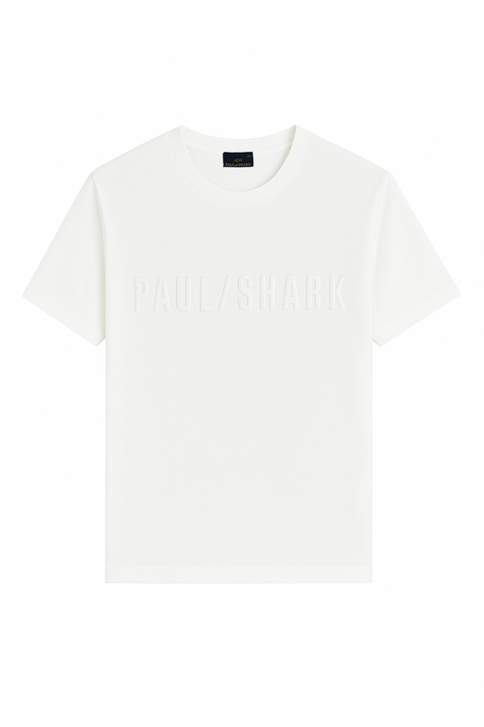 Paul & Shark T-shirt à logo brodé - Blanc