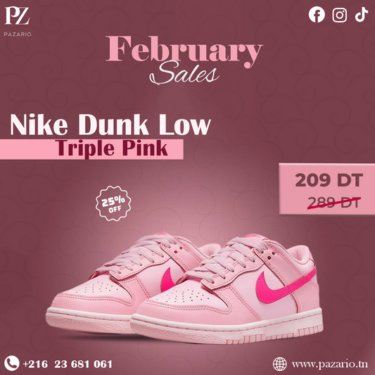 Nike Dunk Low Triple Pink