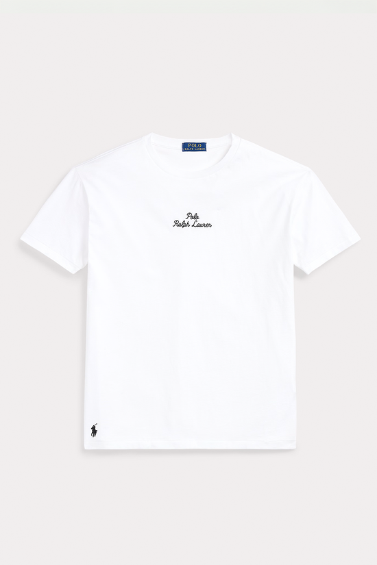 Polo Ralph Lauren T-shirt à logo en jersey Classic Fit Unisex Blanc