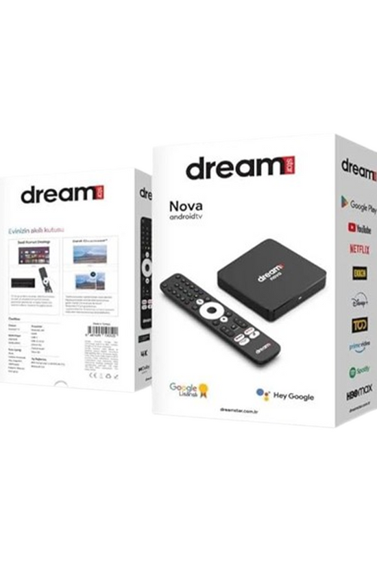 Dreamstar Nova Android TV Box 4K 2 Go RAM 32 Go mémoire sous licence Google