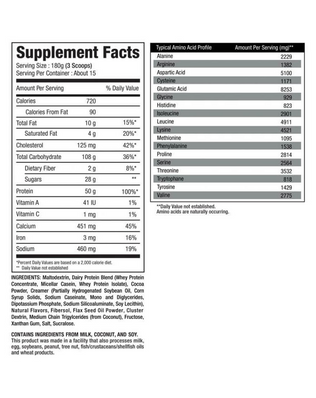 GAINER - PHYSIQUE NUTRITION - THERMO GAINER | 7.250KG