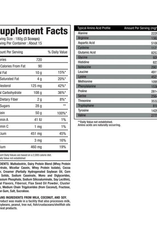GAINER - PHYSIQUE NUTRITION - THERMO GAINER | 7.250KG