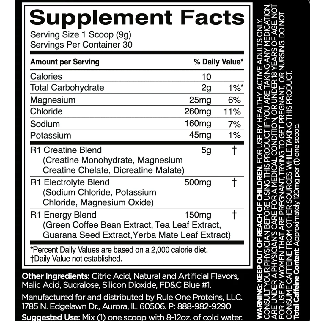 CHARGED CREATINE / RULE 1 / 30 SERVINGS