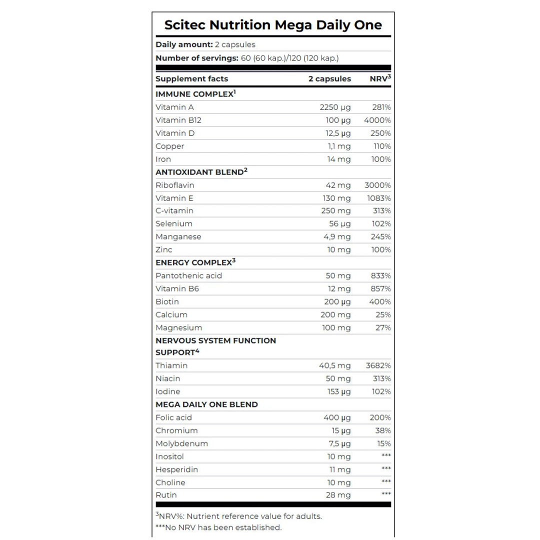 MEGA DAILY ONE 60 CAPSULES