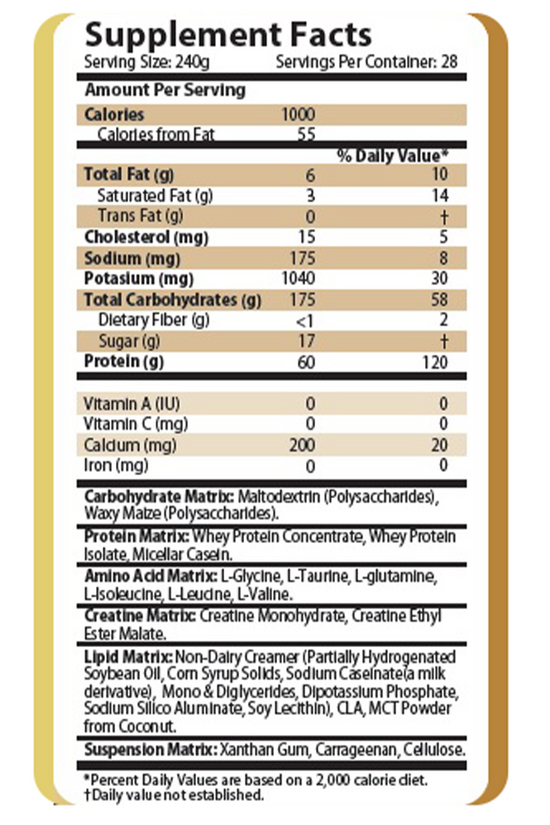 Mass Superior Challenger Nutrition 12lbs