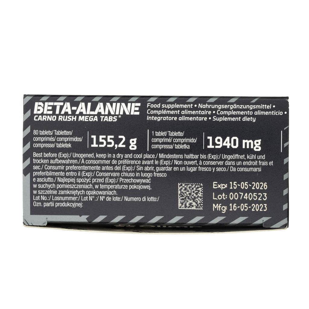 Bêta-Alanine Carno Rush - 80 Comprimés