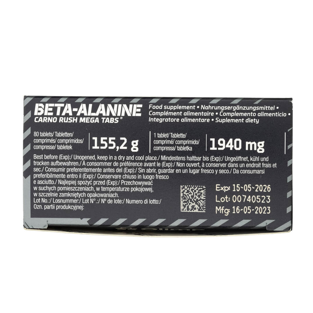 Beta-Alanine Carno Rush - 80 Comprimés