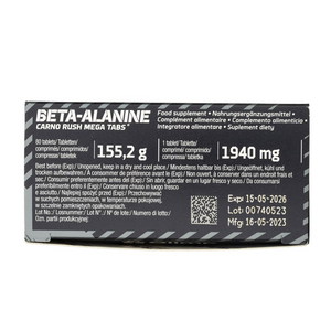Bêta-Alanine Carno Rush - 80 Comprimés