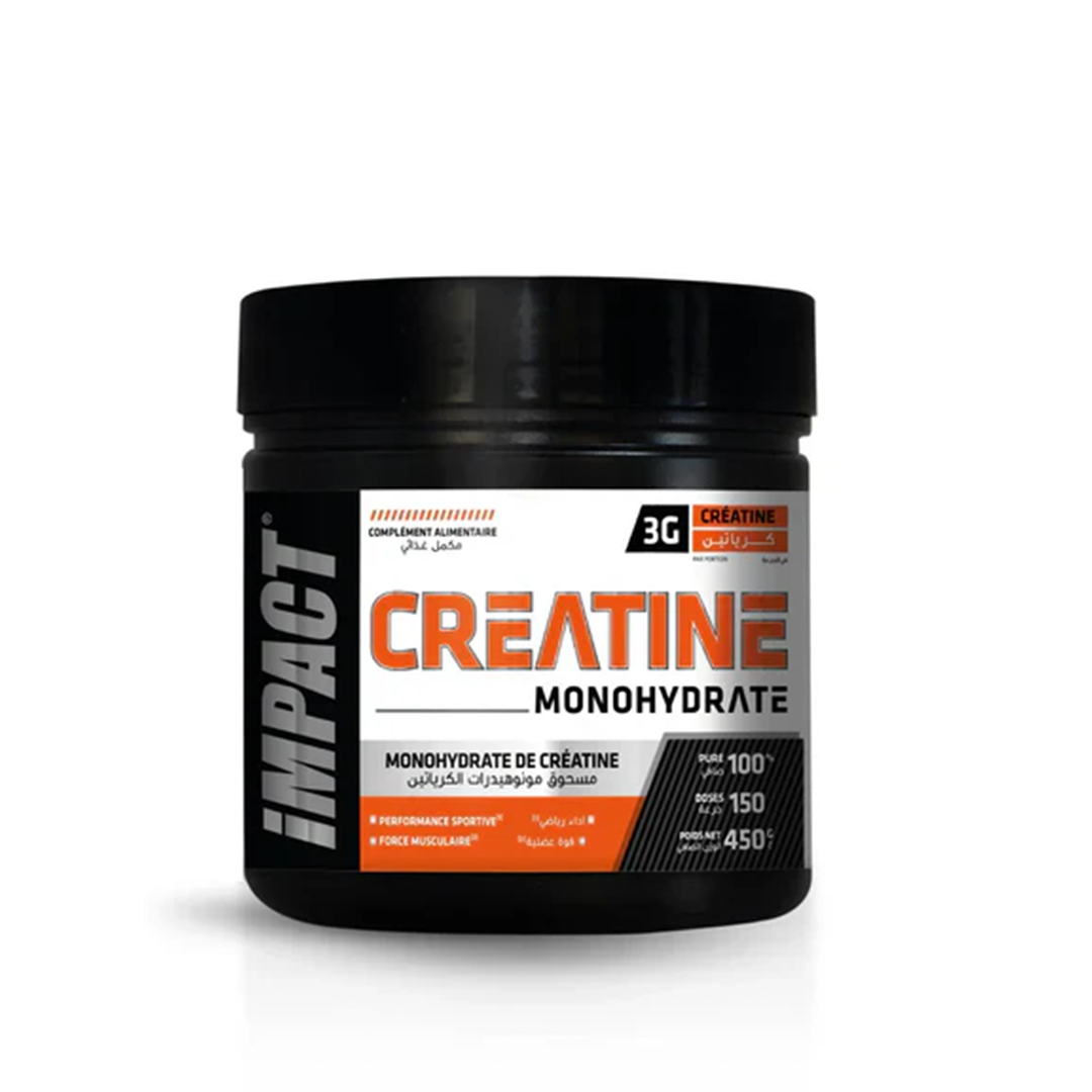Monohydrate de créatine 450 g - 150 portions - Impact Nutritio