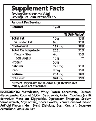Thunder Gain Choco Challenger Nutrition 12 lbs