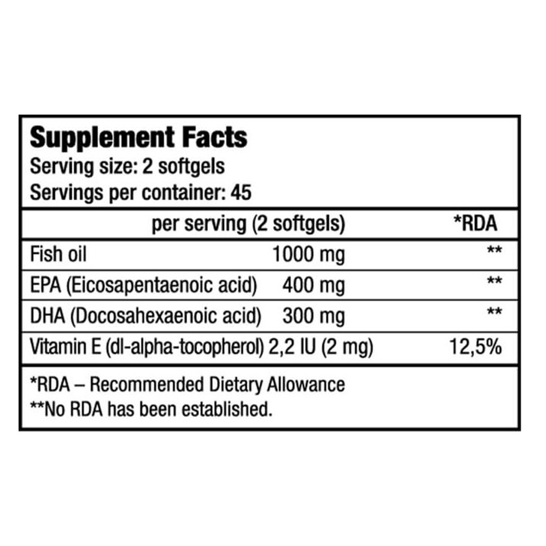 Mega Oméga 3 90 gélules | BioTech USA