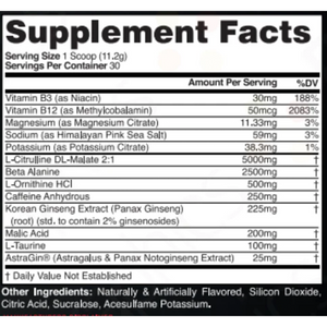 Pre - Workout 10000 mg / 350 G American Wolf