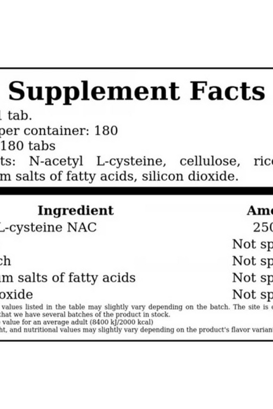 NAC Real Pharm 180 tabs