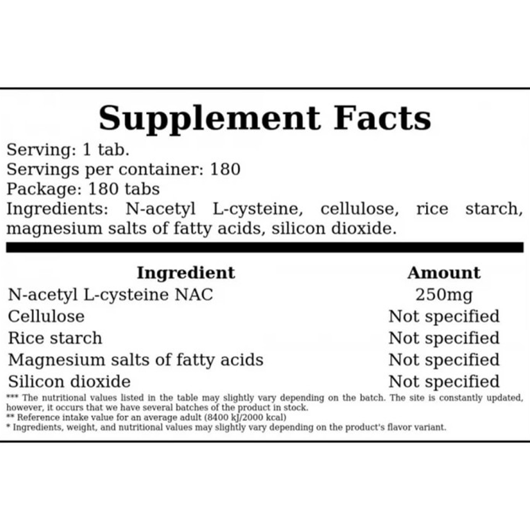 NAC Real Pharm 180 tabs