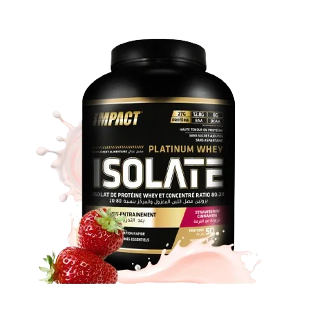 Isolat de lactosérum Platinum 1,8 kg Impact Nutrition
