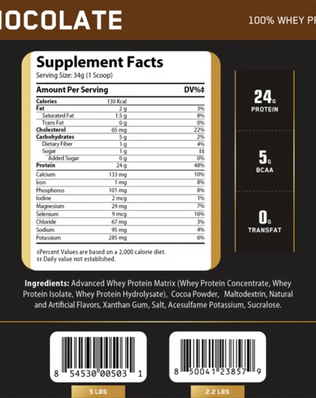 100% Whey Protein Challenger Nutrition 2.26kg