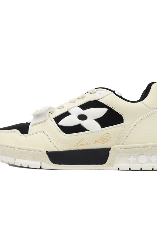 Louis Vuitton LV Trainer Monogram Flower Black Beige