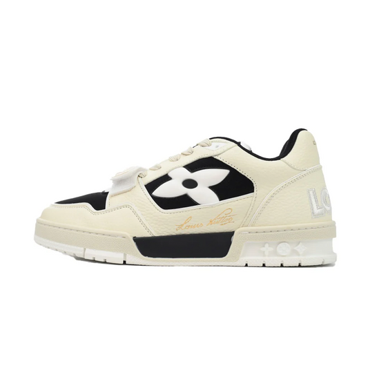 Louis Vuitton LV Trainer Monogram Flower Black Beige
