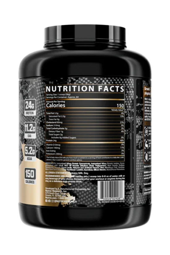 100% WHEY Concentrate & Isolate NUTREX 5 LBS