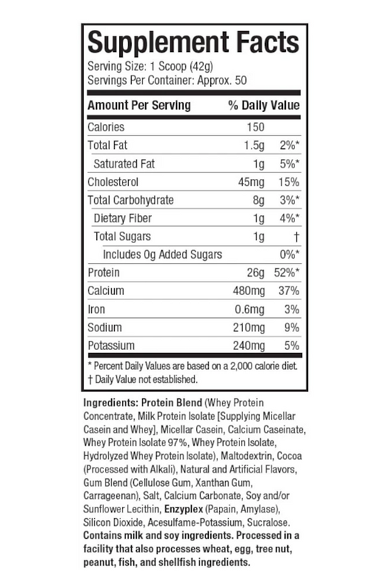 Phase 8 Protein Caséin - 2.1 Kg - Muscletech