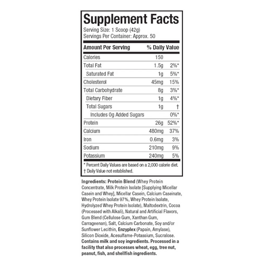 Phase 8 Protein Caséin - 2.1 Kg - Muscletech