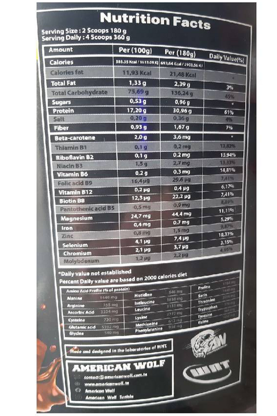 HYDRO MASS GAINER - AMERICAN WOLF | 6KG