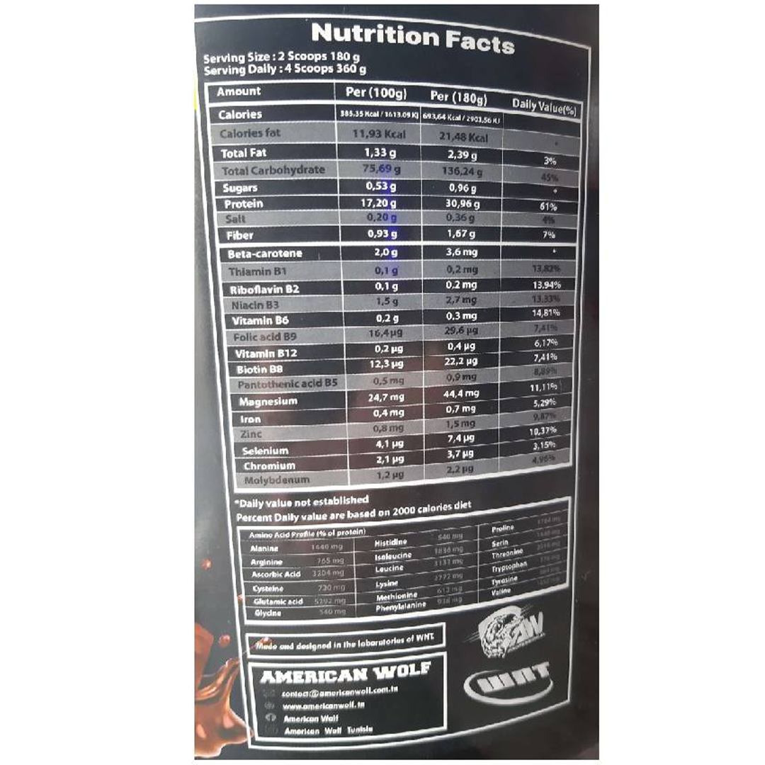 GAIN DE MASSE HYDRO - AMERICAN WOLF | 6KG
