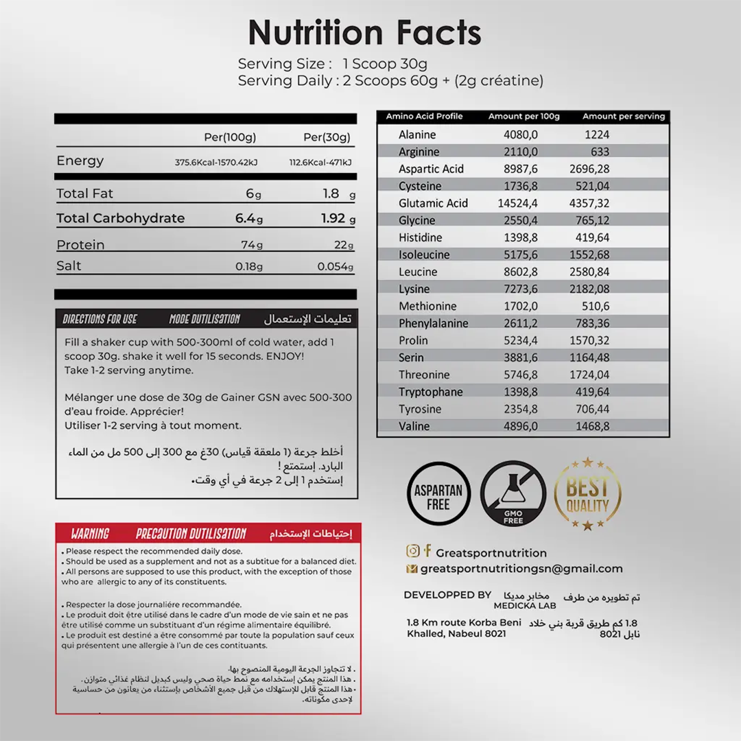 Nitro  Whey Protein 2 Kg GSN