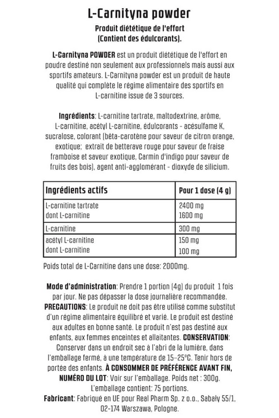 L-Carnitine Complex - Real Pharm | 300g