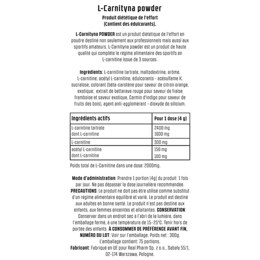 L-Carnitine Complex - Real Pharm | 300g