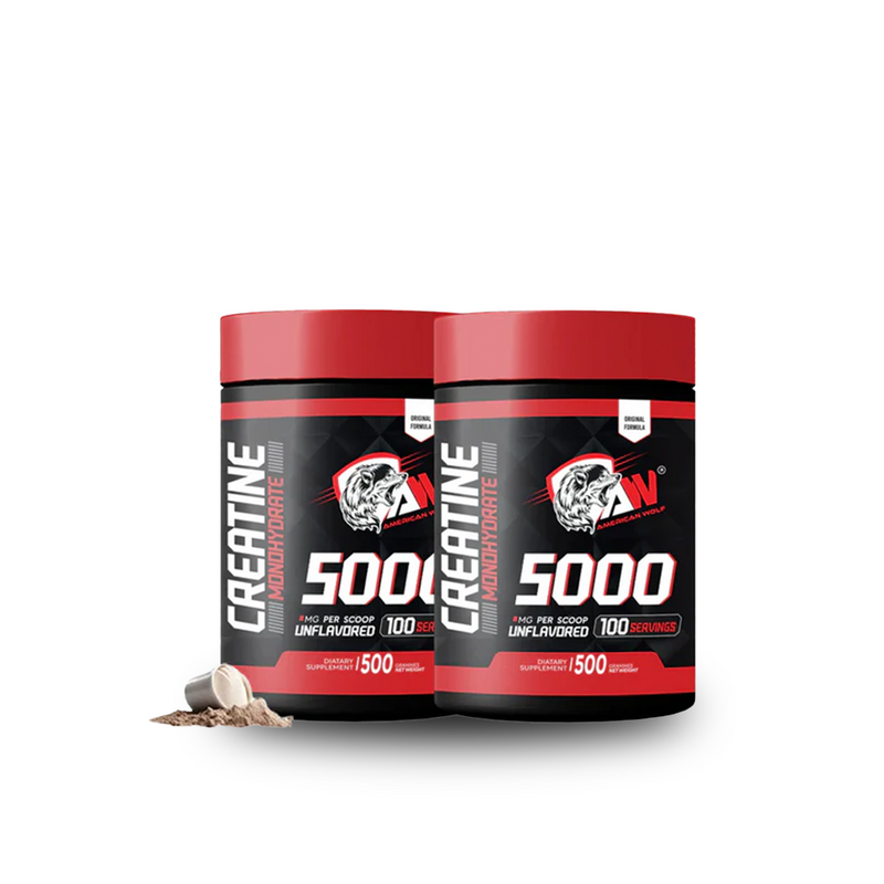 PACK AMERICAN WOLF ( PROTEINE DE LACTOSERUM 1 KG + CREATIN 200 G + CARNITINE 250 G )