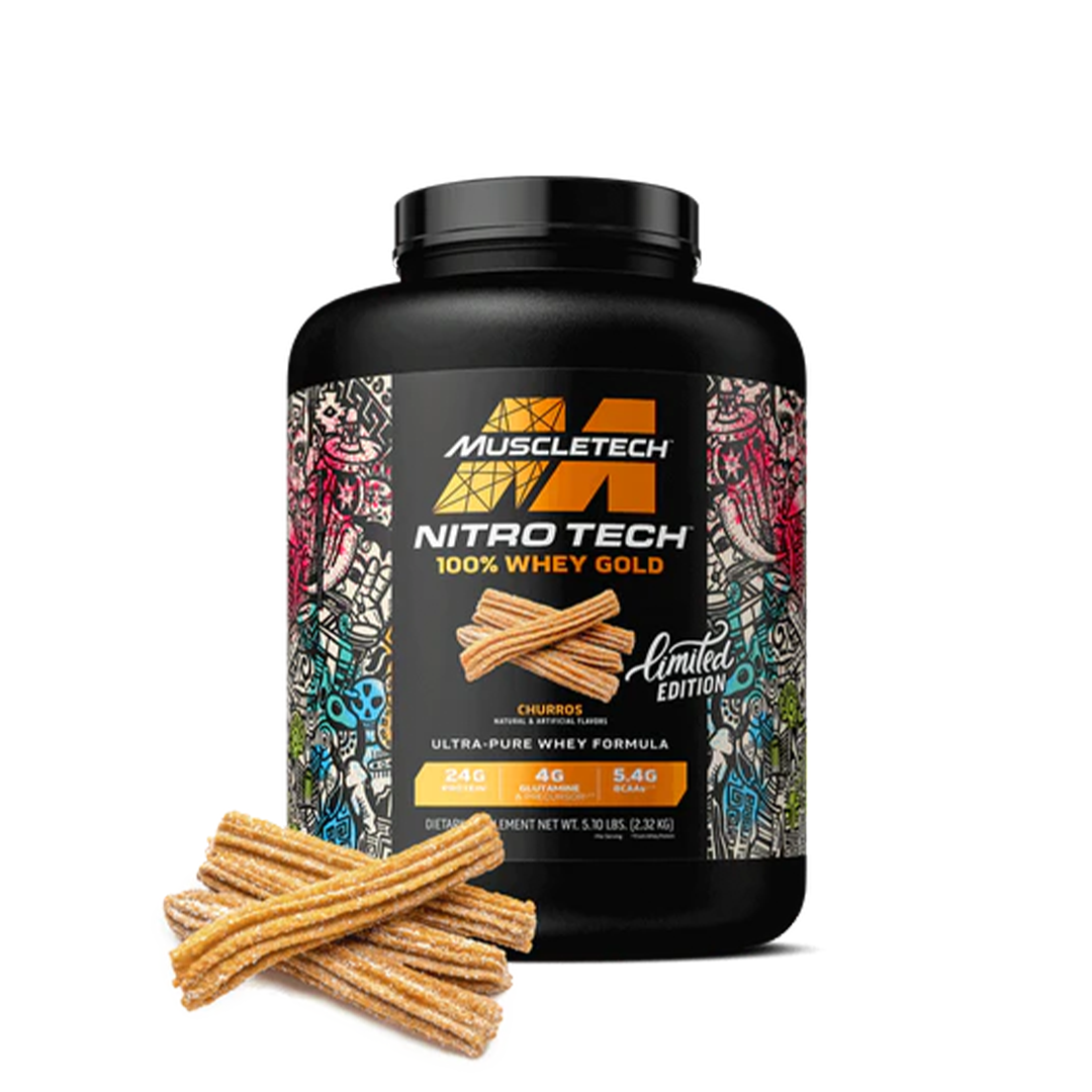 CHURROS MUSCLETECH NITRO-TECH WHEY GOLD 5 LBS