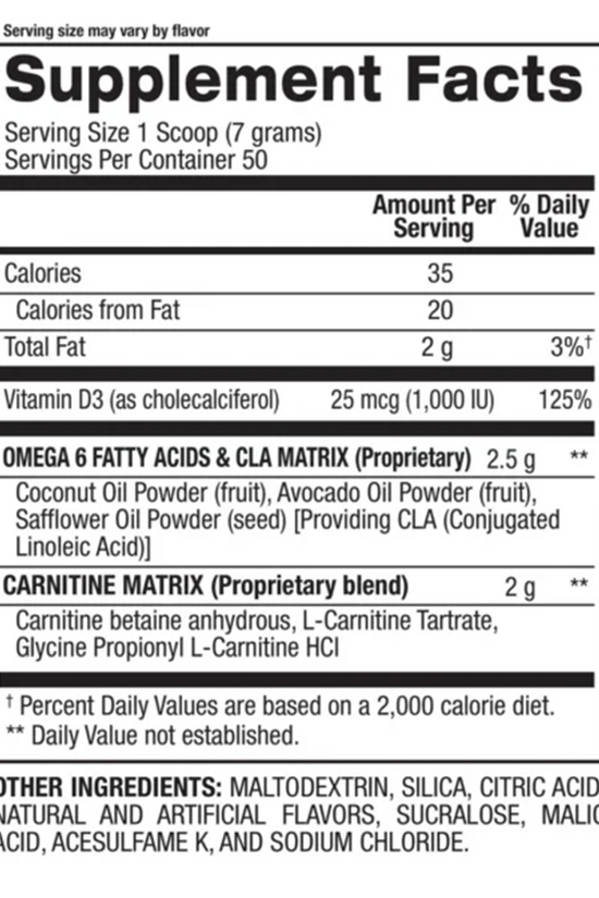 CLA + CARNITINE – BPI SPORTS – 50 SERVING