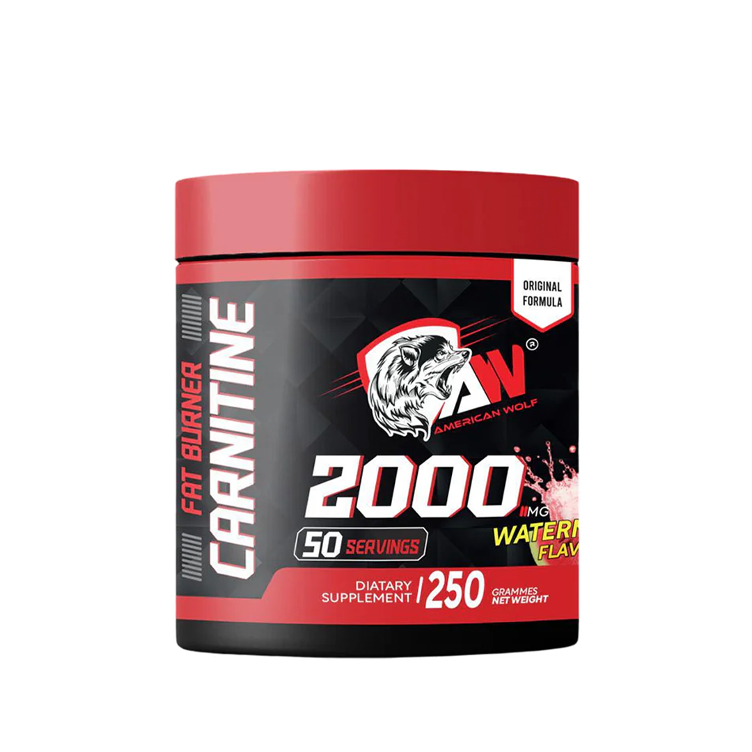 L-Carnitine 2000 mg - 300 g - 50 cuillères American Wolf