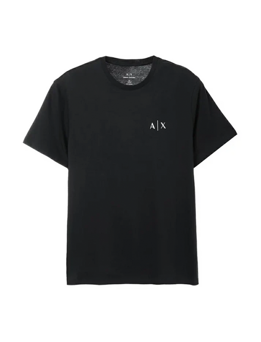 Armani Exchange t-shirt à logo brodé cousu - Noir