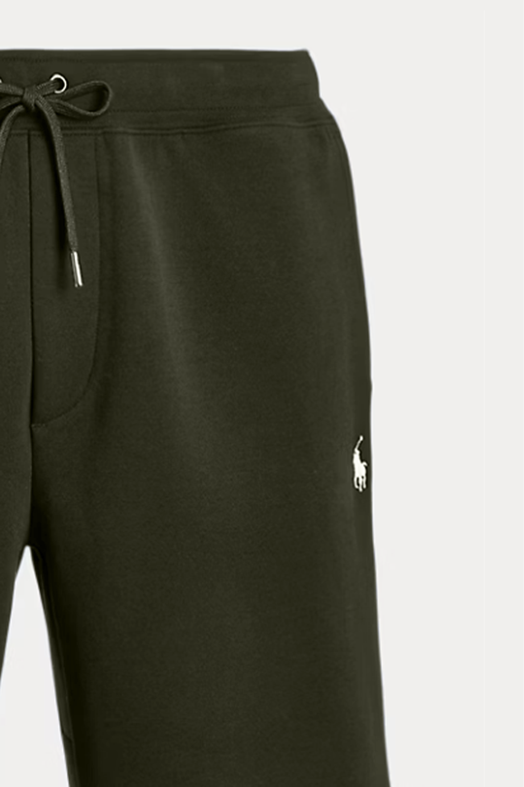 Polo Ralph Lauren Short En Maille Double Vert Militaire