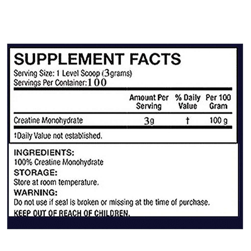 100% Creatine Monohydrate – 500Gr – Quamtrax