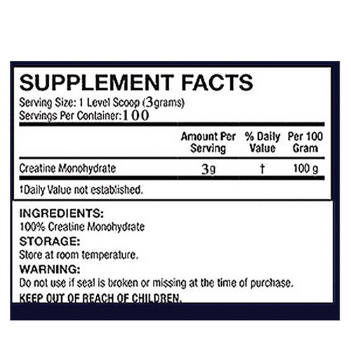 100% Creatine Monohydrate – 500Gr – Quamtrax