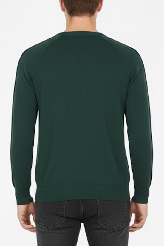 Moncler Pullover Logo Patch Cotton Slim Fit