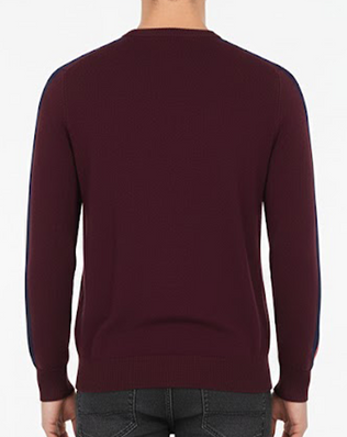 Moncler Pullover Logo Patch Cotton Slim Fit