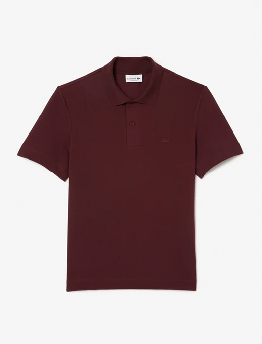 Lacoste Polo Smart Paris en coton stretch - Bordeaux