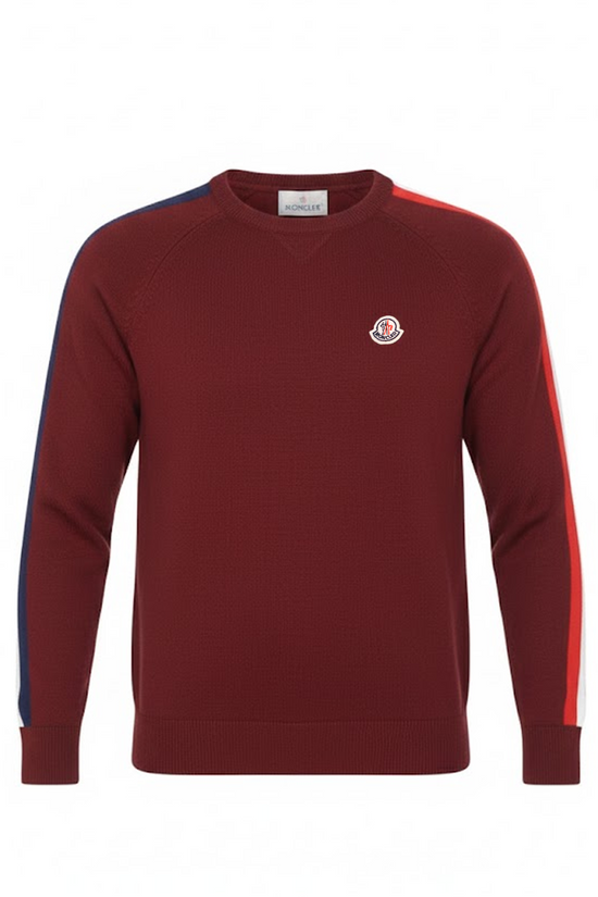 Moncler Pullover Logo Patch Cotton Slim Fit