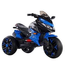 MOTO A BATTERIE POUR ENFANT 3 ROUES BLEU