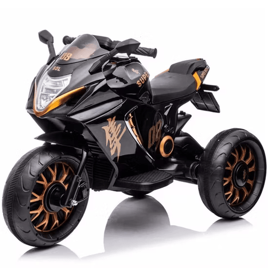 MOTO A BATTERIE POUR ENFANT 3 ROUES NOIR