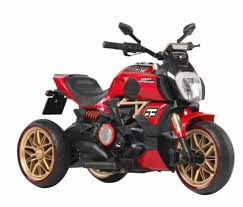 MOTO A BATTERIE POUR ENFANT 3 ROUES ROUGE