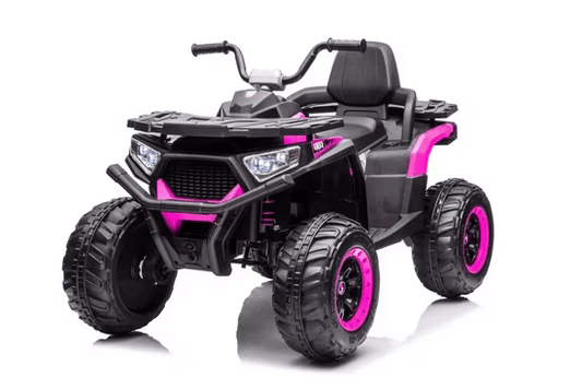 MOTO A BATTERIE POUR ENFANT 4 ROUES NOIR MAUVE