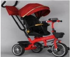 VELO POUSSETTE  3 ROUE ROUGE