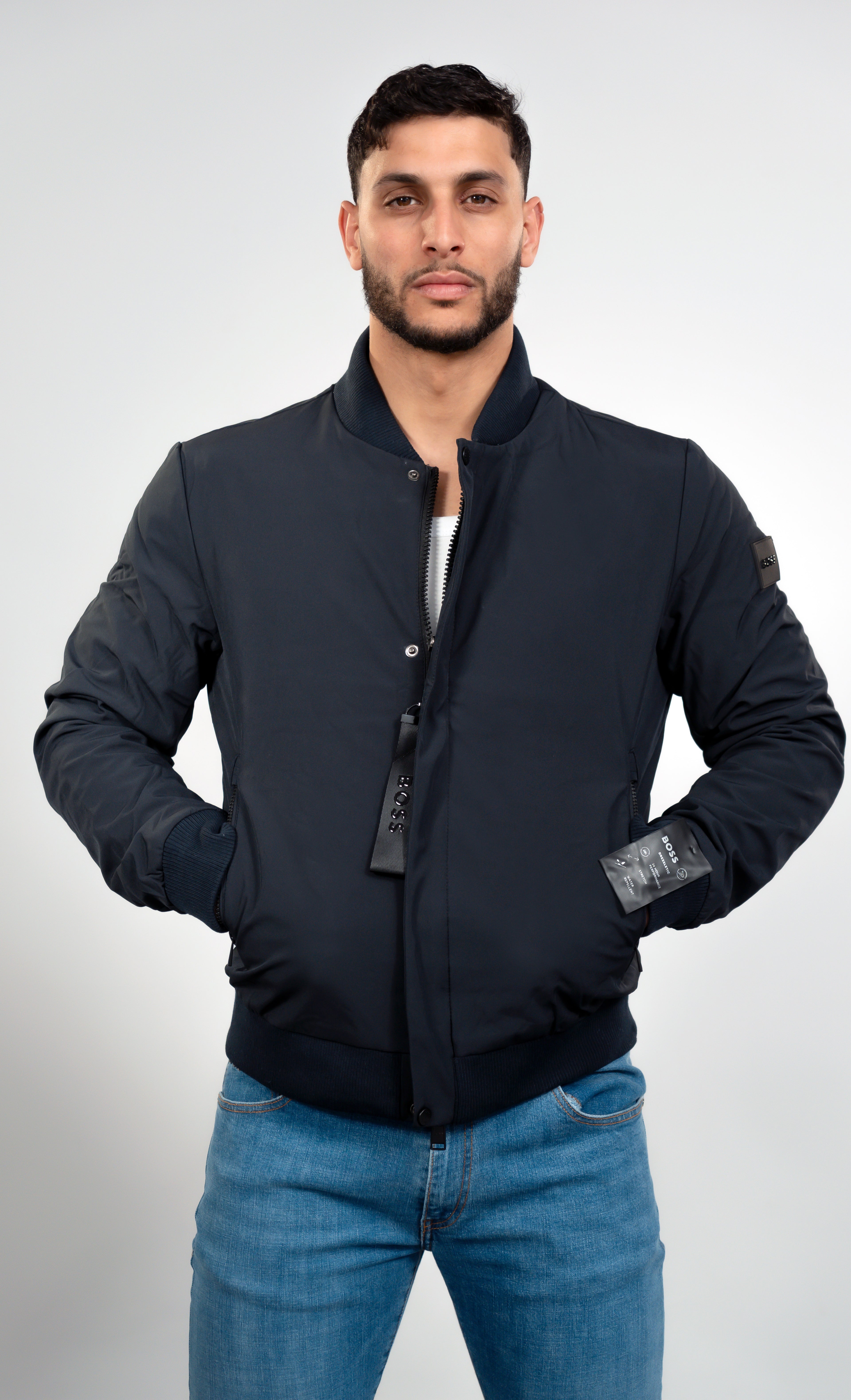 HUGO BOSS Veste mi-saison Bleu