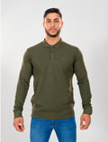 ARMANI Polo Manches Longues Vert KaKi