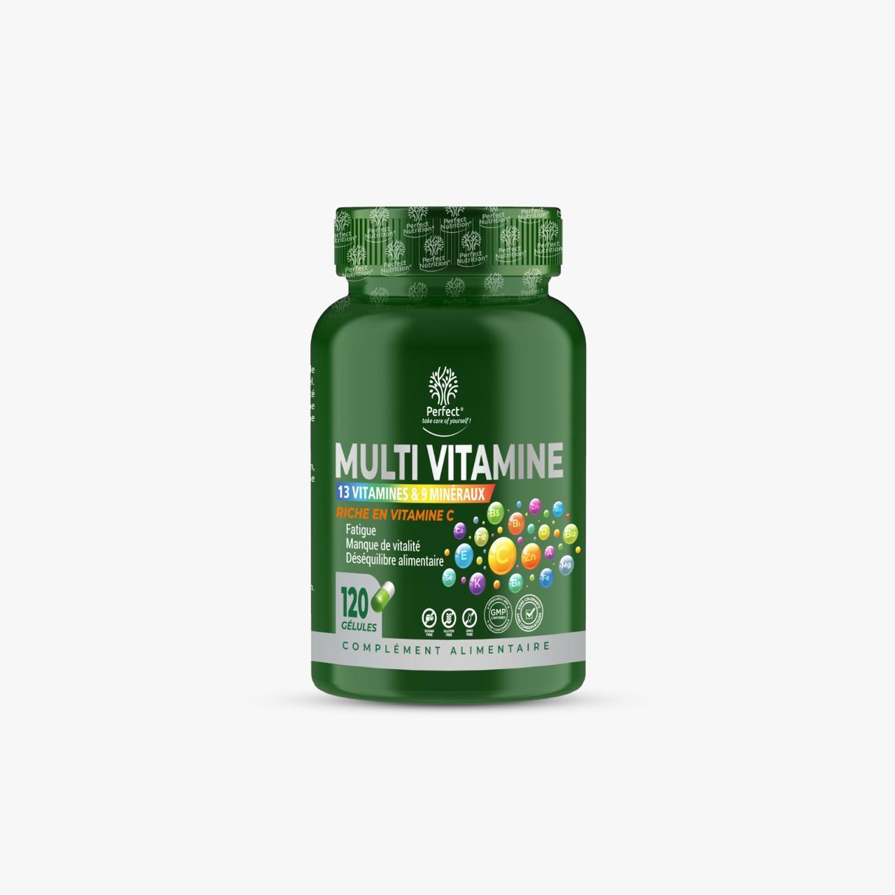 Multivitamine 120 Gélules 300 Mg Perfect Nutrition